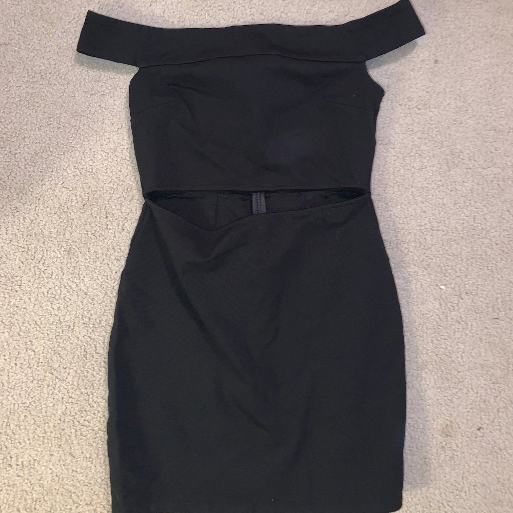 Urban Outfitters Black Off Shoulder Bodycon Dress